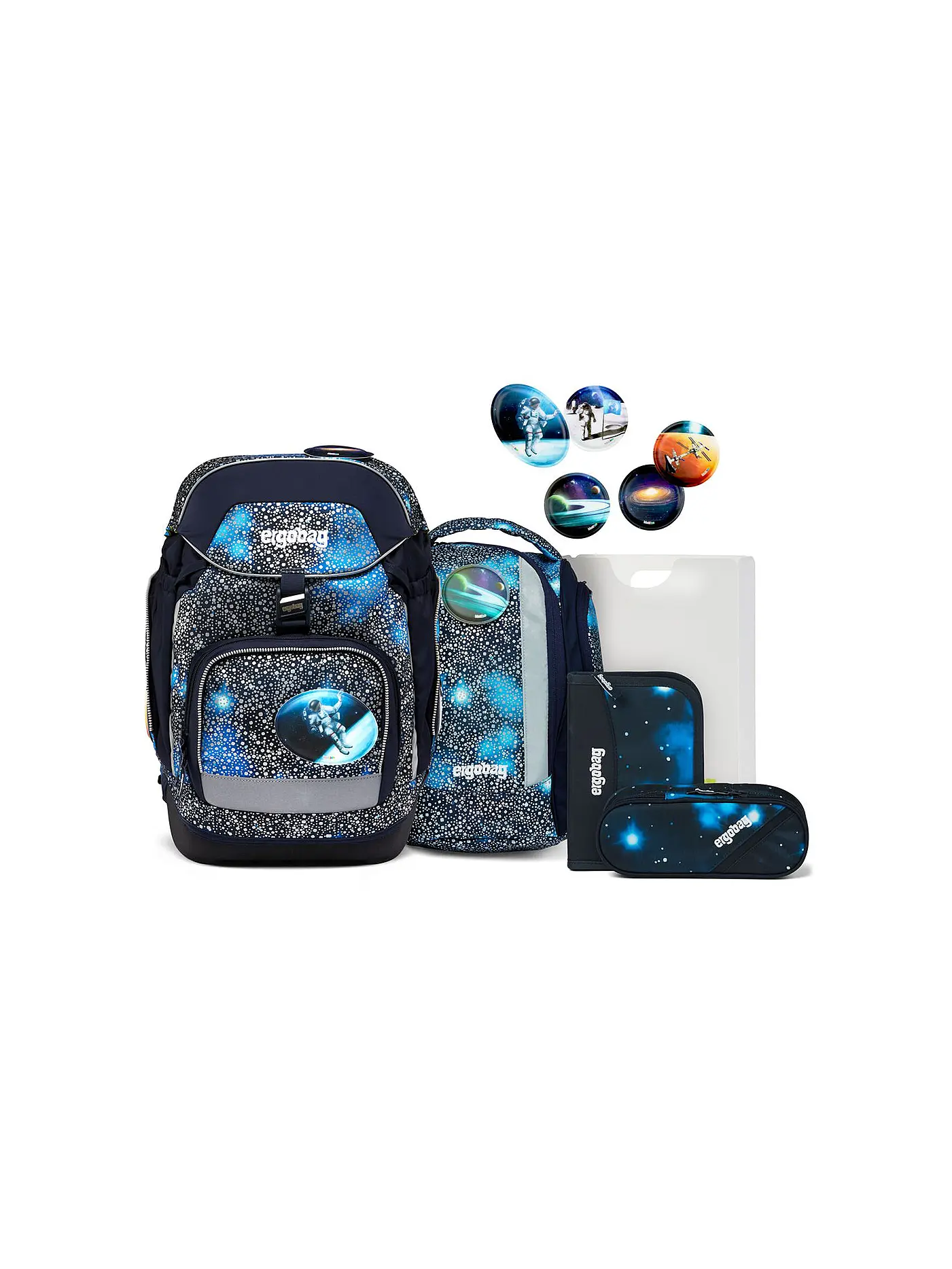 ERGOBAG | Schultaschen Set 6tlg. Pack - Bär Anhalter durch die Galaxis | 